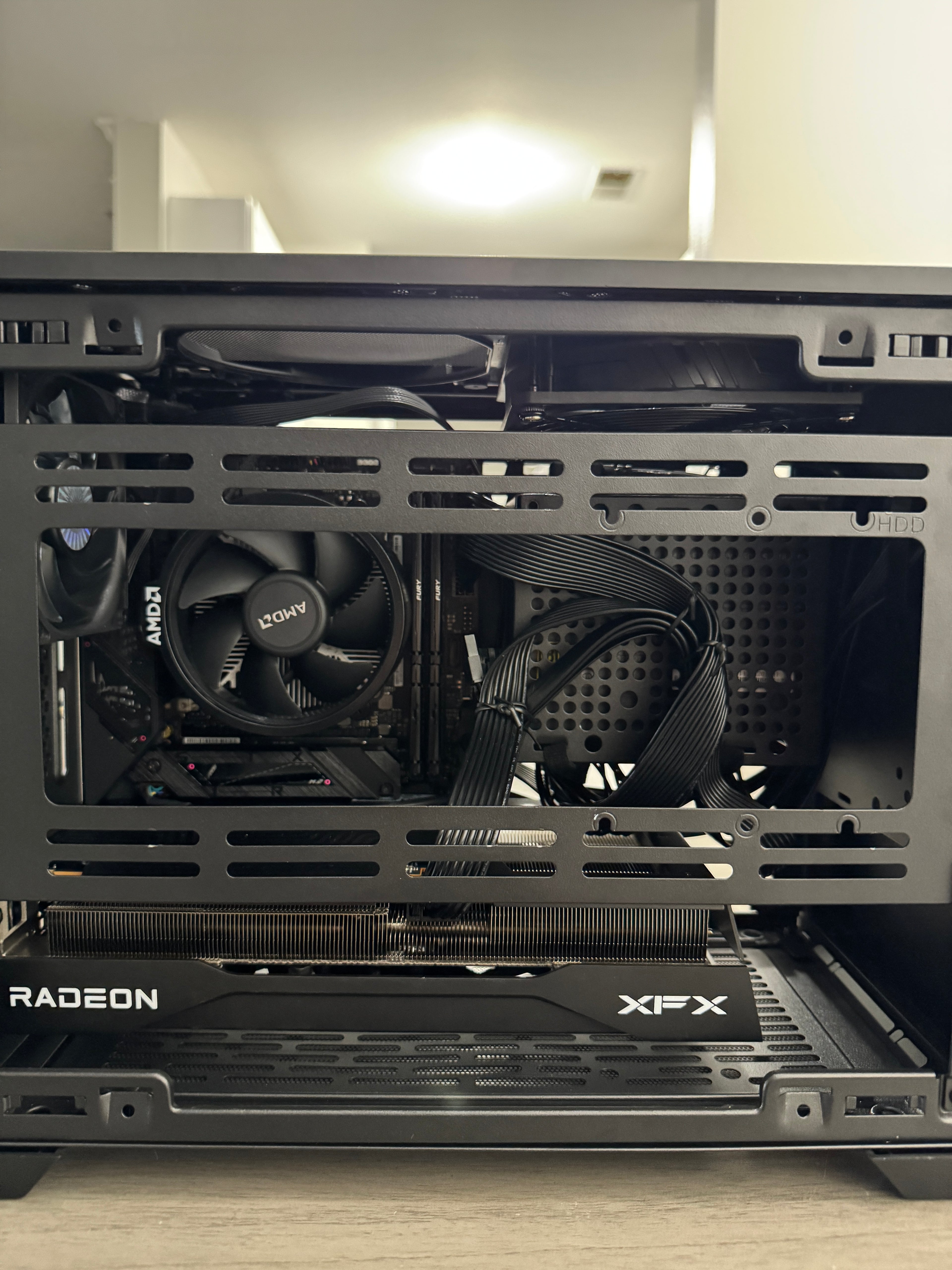 Prebuilt: High-End SFF Mini Gaming PC | Radeon 9060 XT | Ryzen 8500G | 16GB DDR5 | NR200 ITX | Win11 Pro